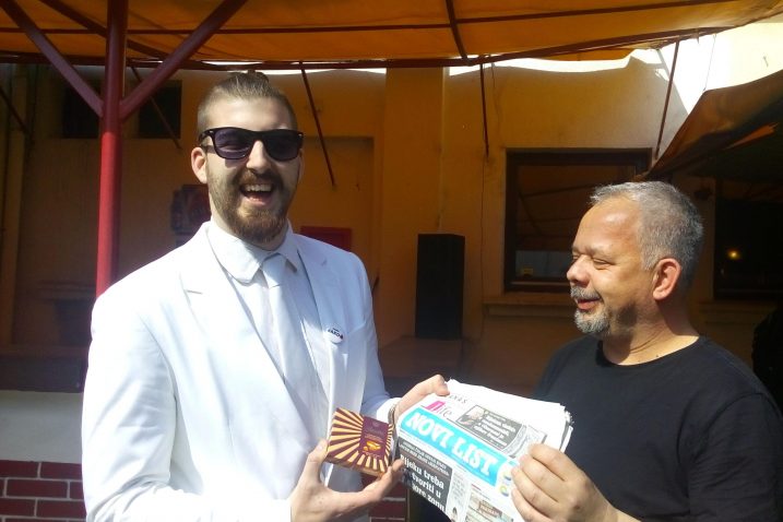 Ljubiša Preletačević Beli i naš novinar Siniša Pavić s Novim listom i Bajaderama / Foto Siniša PAVIĆ