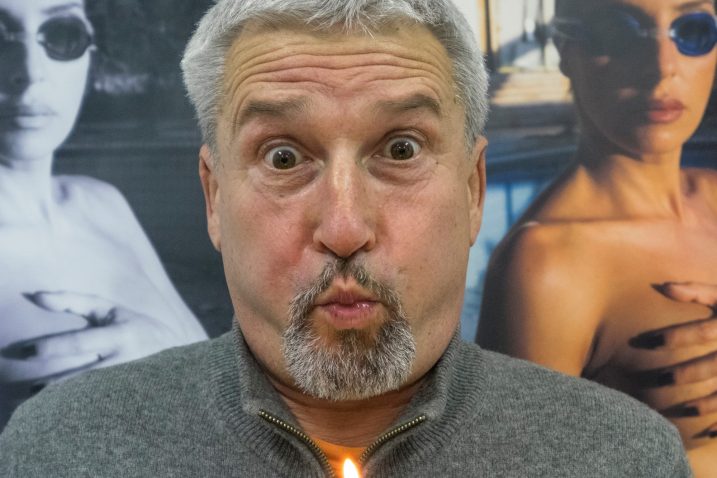 Rino Gropuzzo na otvaranju izložbe / Foto Glas Istre