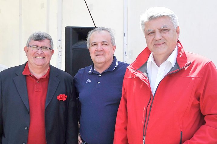 Vojko Obersnel, Nikola Ivaniš i Zlatko Komadina u Ronjgima, Foto: Ivica TOMIĆ