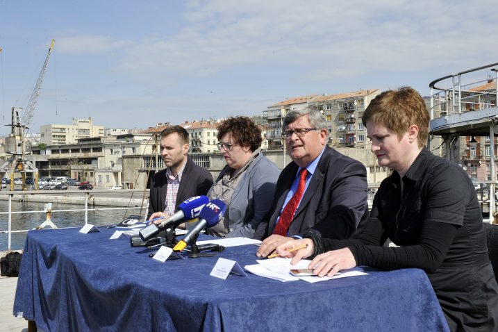 Ivan Šarar, Emina Višnić, Vojko Obersnel i Nikolina Radić Štivić, Foto. S. JEŽINA