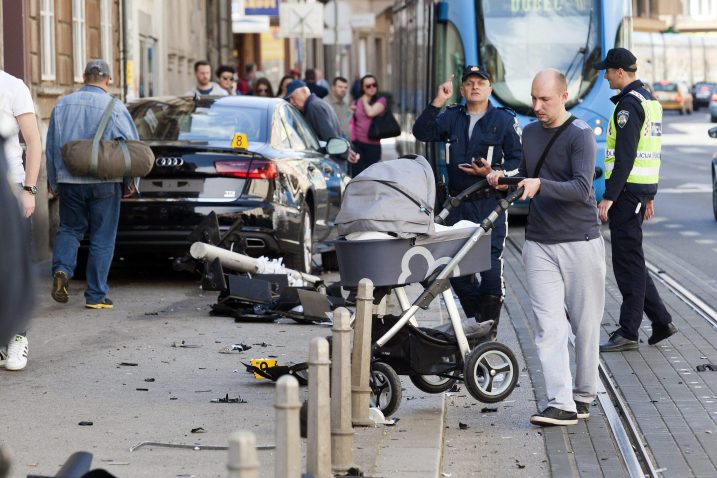 Nesreća u Ilici zgrozila javnost i zbog (pre)blage kazne vozaču / Snimio Tomislav Kristo / CROPIX