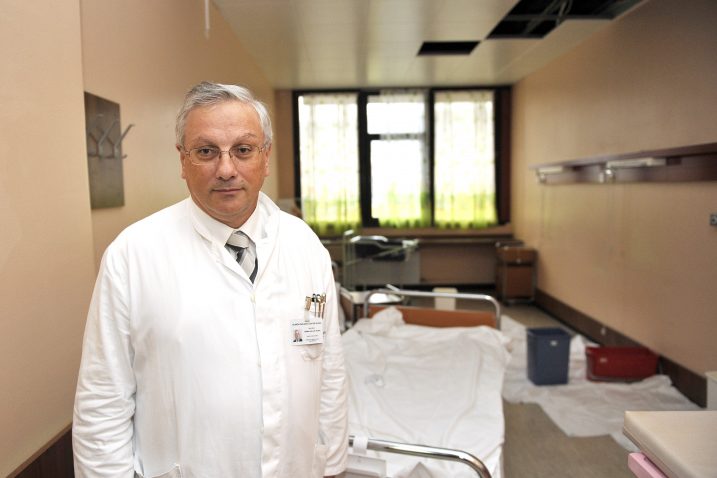 Predstojnik Klinike za ginekologiju i porodništvo Herman Haller / Snimio Silvano JEŽINA