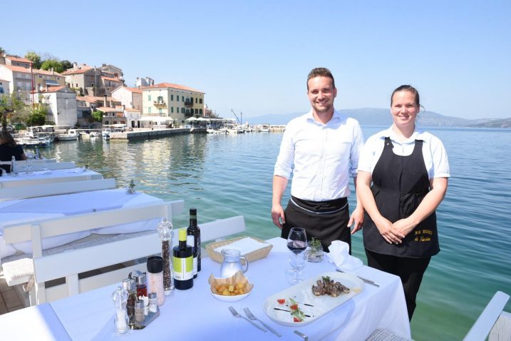 Restoran “Na moru - Giordano”. Vlasnici Ivan i Martina Krivičić