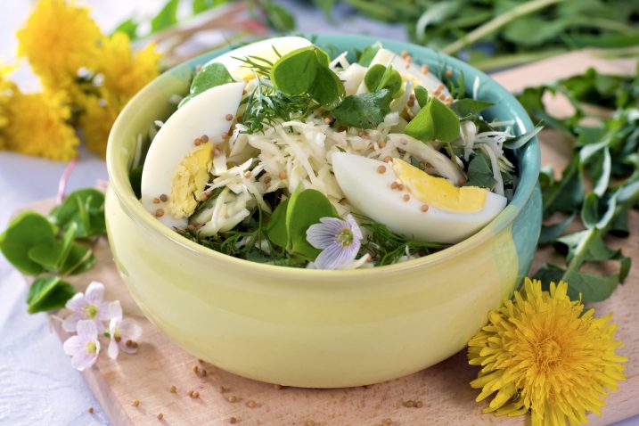 Šparoge, mišancija, mladi špinat i kuhano jaje - idealan proljetni tanjur