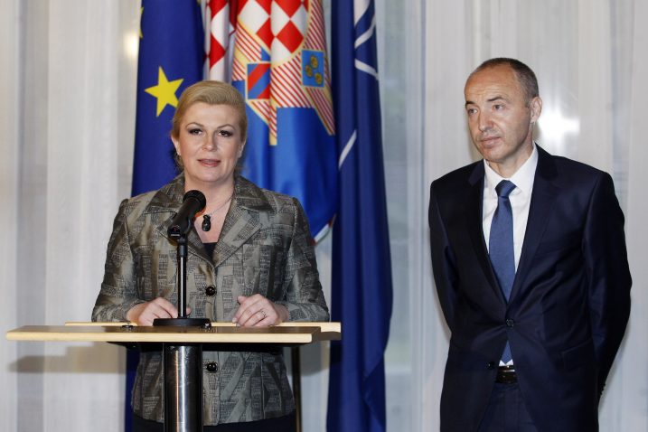 Predsjednica Kolinda Grabar-Kitarović i general Damir Krstičević / Foto: Tomislav Kristo / CROPIX