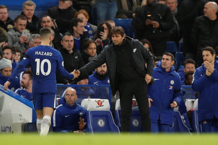 Podvig u mislima – Eden Hazard i Antonio Conte / Foto REUTERS