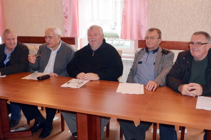 Vojislav Jakšić, Franjo Butorac, Marijan Pleše, Franjo Ružić i Josip Gašparac / snimio M. KRMPOTIĆ