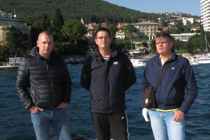 Roni Voskion, Marin Žepina i Miro Kolmanić, Foto: S. BRAJČIĆ