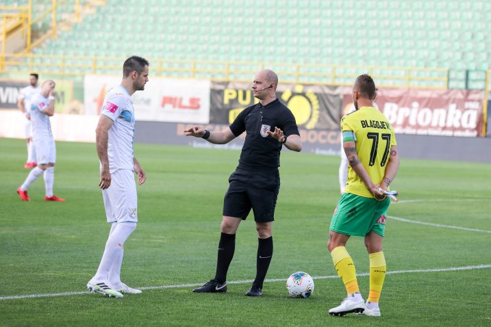 Franko Andrijašević, sudac Dario Bel i Slavko Bogojević/Foto PIXSELL