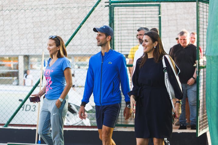 Iva Majoli, Novak Đoković i Nikolina Babić/Foto PIXSELL