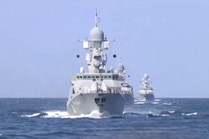 Ruski ratni brodovi u Kaspijskom moru / Foto Reuters