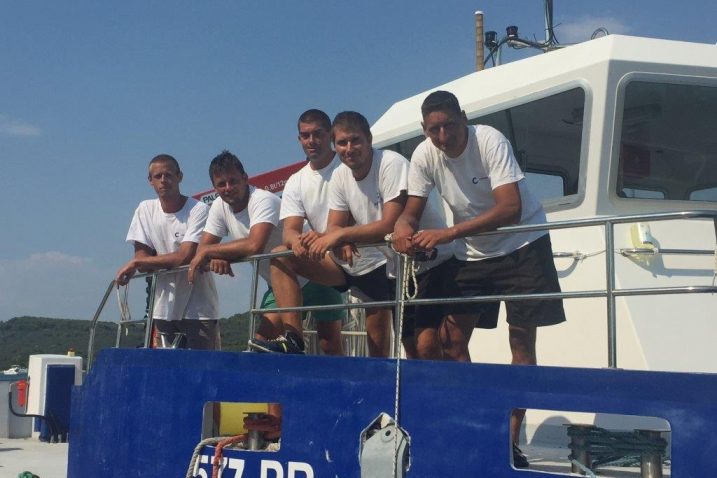 Mate Matacin, Josip Kraljić, Vicenco Luštica, Marin Školjarev i Josip Košta / Foto Zadarski list