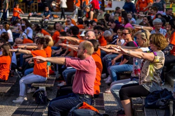Prezentacija projekta »MS pilates« u sklopu hrvatskog »MS walk« dana u svibnju 2016. godine