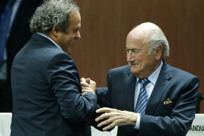 Michel Platini i Sepp Blatter / Foto Reuters