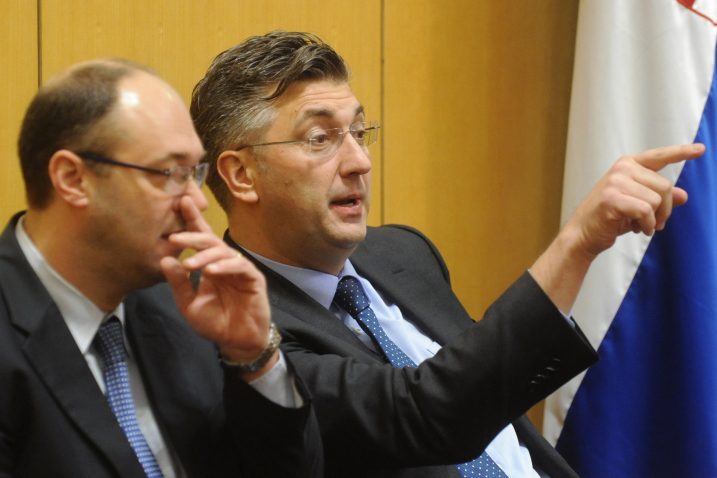 Davor iVo Stier i Andrej Plenković, Foto: D. JELINEK