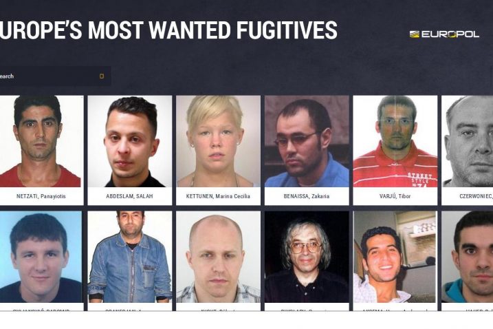 Screenshot/www.eumostwanted.eu/