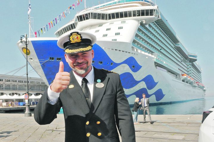 Kapetan Dino Sagani poveo na prvi vijaj jedan od najvećih kruzera na svijetu Majestic Princess / Foto Sergej DRECHSLER