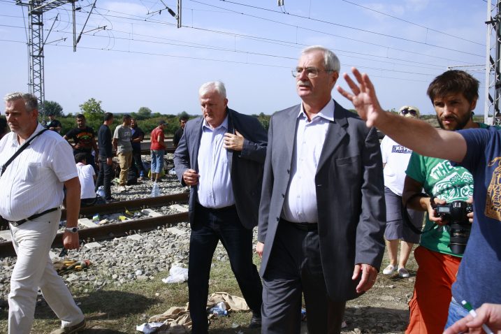 Andrija Hebrang u petak je bio u Tovarniku / Foto D. KLARIĆ/CROPIX