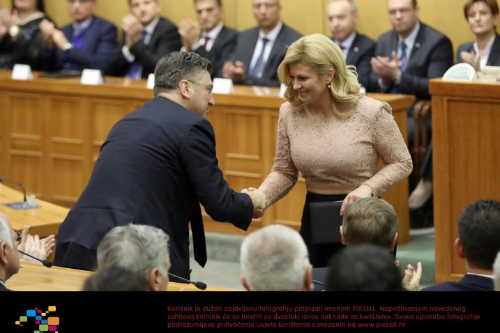 Osporava izbjegličke kvote – Kolinda Grabar-Kitarović / Foto Damir Sencar / POOL / HINA / PIXSELL