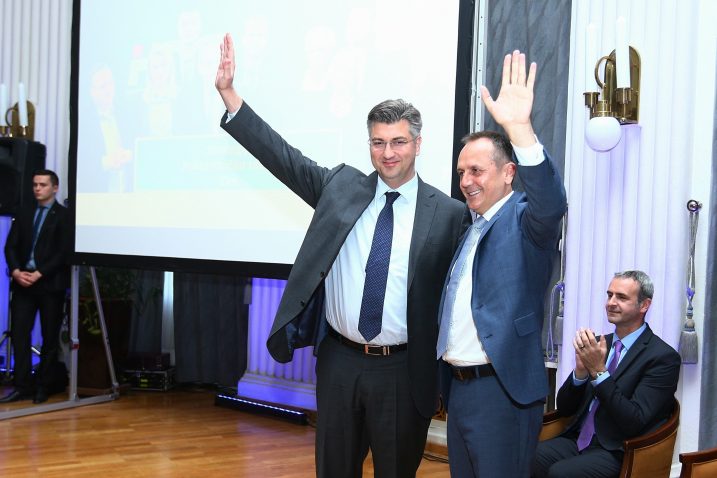 Andrej Plenković i Drago Prgomet, Foto: Zeljko Lukunic/PIXSELL
