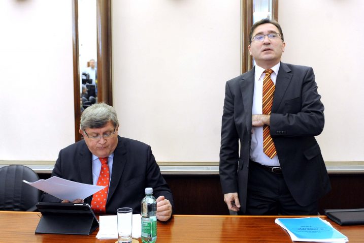 Što će biti s odnosima u koaliciji – gradonačelnik Vojko Obersnel (SDP)  i njegov zamjenik Miroslav Matešić (HNS) / Foto V. KARUZA