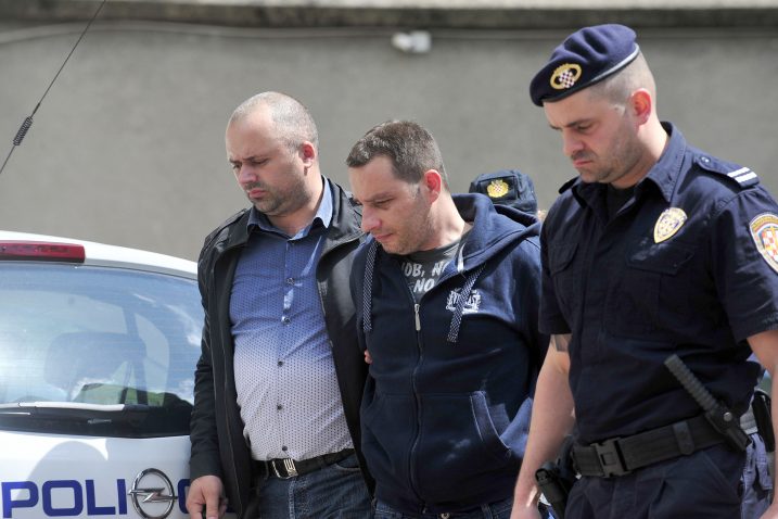 Davor Držanić jučer je priveden na riječki sud / Snimio V. KARUZA