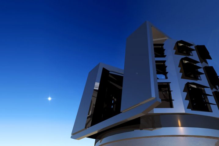 Simulacija budućeg teleskopa u Čileu koji se gradi u sklopu LSST projekta