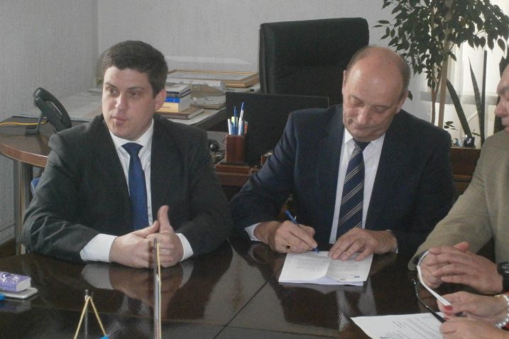 Oleg Butković i Velimir Piškulić na primopredaji dužnosti gradonačelnika Novog Vinodolskog / Snimio Franjo DERANJA