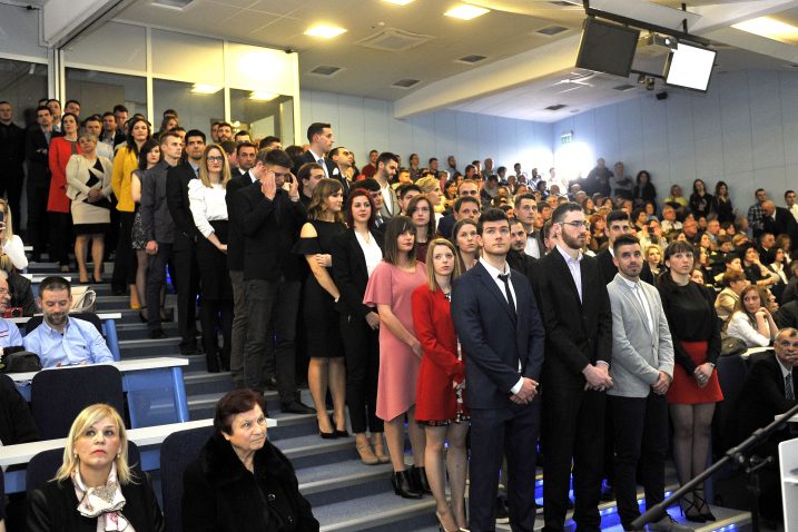 Promocija nove generacije studenata koji su završili preddiplomske i diplomske studije na Građevinskom fakultetu / Foto Silvano JEŽINA