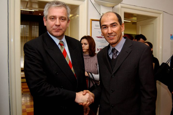 Ivo Sanader i Janez Janša, Foto: Arhiva NL