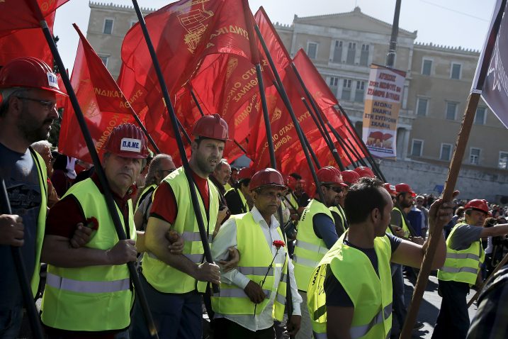 Prosvjed u Ateni / Reuters