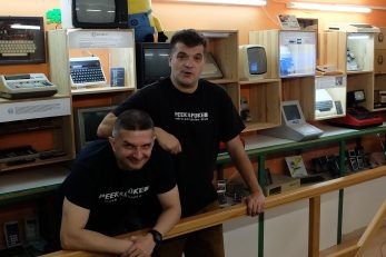 Davor Pasarić i Svetozar Nilović snimljeni u povodu desetog rođendana genijalnog riječkog muzeja / Foto Josip KNEŽEVIĆ