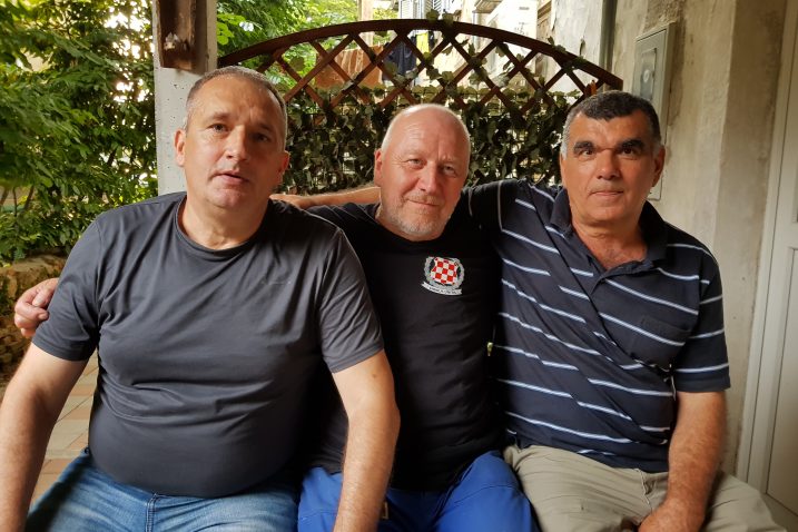 Sigurnost i život stavili na raspolaganje hrvatskoj slobodi – Miro Brnelić, Ivo Šipuš i Marinko Žuža / Snimio Edi PRODAN
