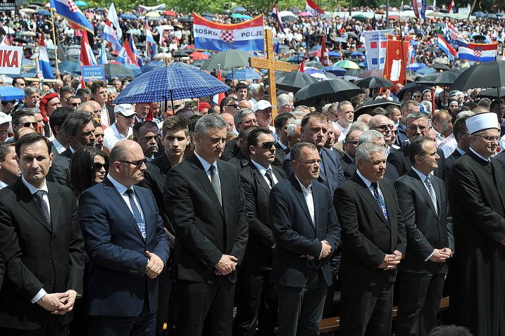 Izaslanstvo HDZ-a bilo je i na ovogodišnjoj komemoraciji  / Snimio Nenad REBERŠAK / NL arhiva