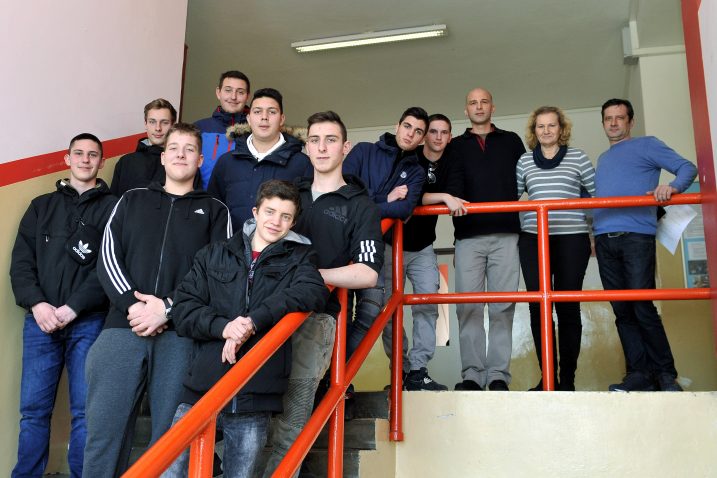 Riječki srednjoškolci nakon odrađene prakse u sklopu Erasmus projekta  / snimio S. JEŽINA