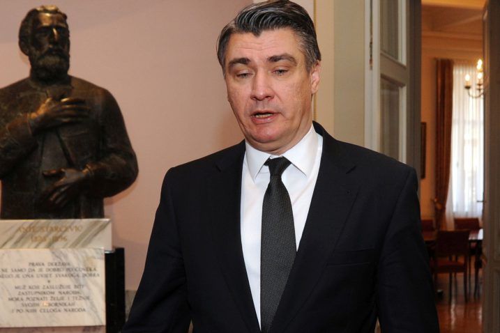 Zoran Milanović za sada ne izlazi u javnost  / Snimio D. JELINEK