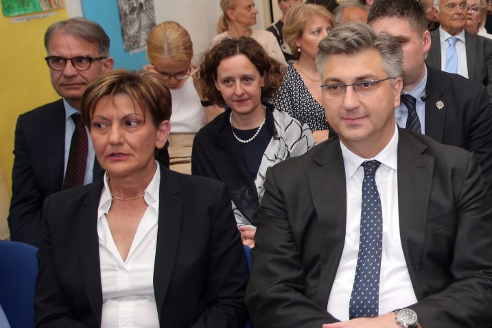 Martina Dalić i Andrej Plenković / Foto: D. LOVROVIĆ