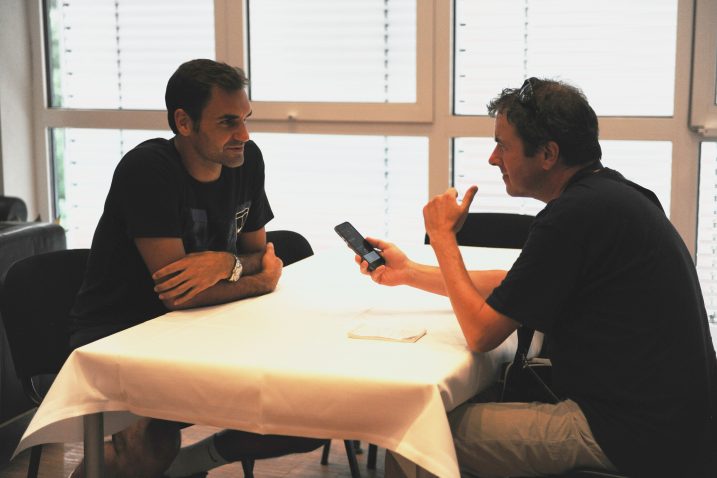 Roger Federer i naš novinar Zlatko Horvat