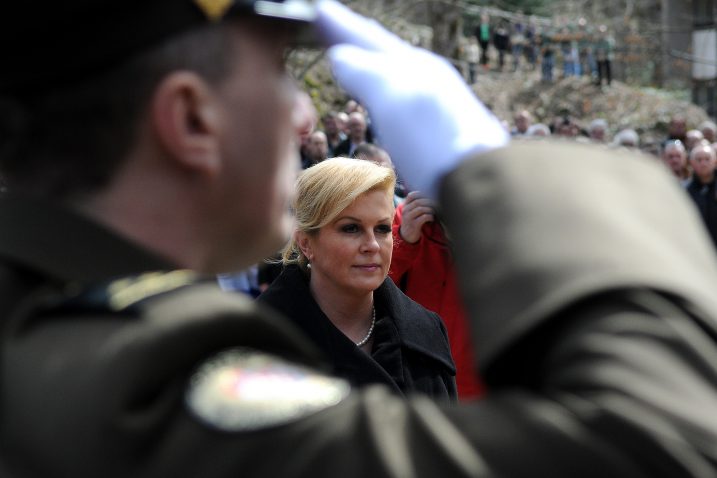 U raskoraku i s Vladom i s HDZ-om – Kolinda Grabar-Kitarović / Foto R. FAJT/CROPIX