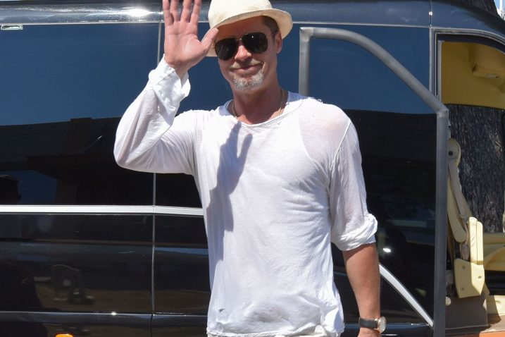 Brad Pitt tijekom nedavnog posjeta Šibeniku / Foto Dino STANIN/PIXSELL