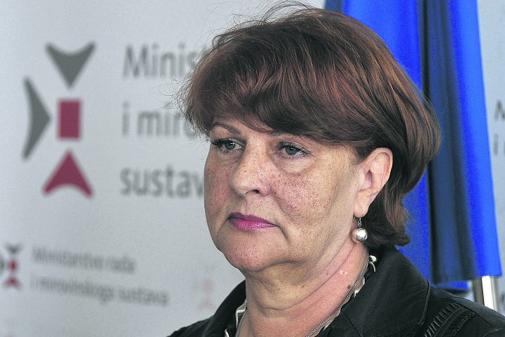 Ministrica rada i mirovinskog sustava Nada Šikić  / Snimio Nenad Reberšak