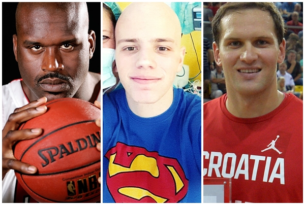 Shaquille O'Neal, Matija Katalinić i Bojan Bogdanović / Foto: REUTERS, Novi list