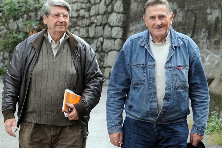 ZA SVA VREMENA – Ljubo Španjol i  Dragutin Spasojević za jednog od svojih posljednjih posjeta Rijeci / Foto Arhiva NL