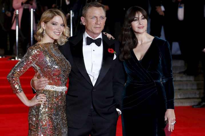 Lea Seydoux, Daniel Craig i Monica Bellucci / Foto Reuters