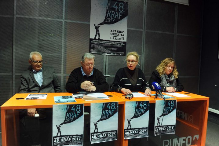 Miroslav Tatić, Koraljko Pasarić, Marija Lisac Renko i Sanja Paravić na jučerašnjoj konferenciji za novinare / snimio  V. KARUZA