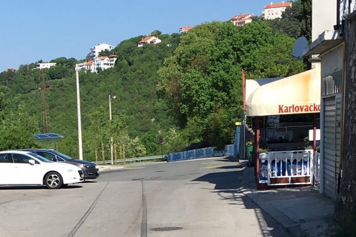 Mjesto nesreće na Brašćinama, gdje je Šteko udario u nesretnu pješakinju / Snimio Fiore VEŽNAVER