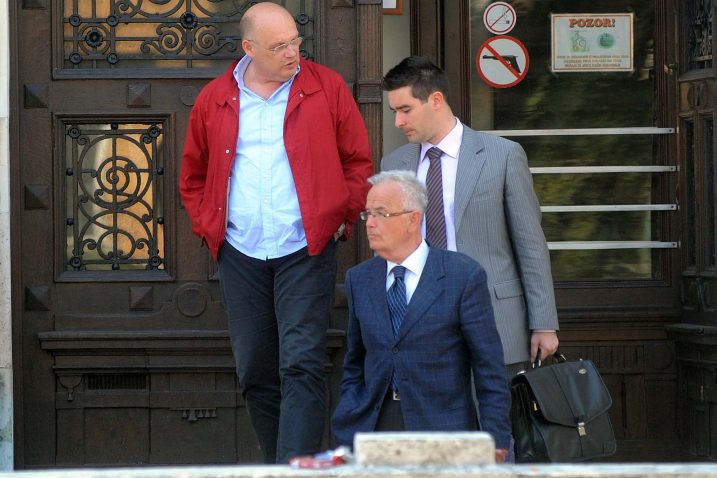Anton Milat, odvjetnik Branimir Čolić i Branislav Brozičević / Foto Roni BRMALJ