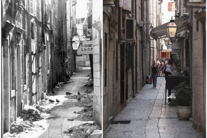 REUTERS je prije dvije godine serijom usporednih fotografija prikazao Dubrovnik za vrijeme ratnih razaranja i danas  / REUTERS
