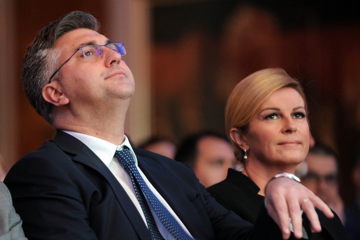 Andrej Plenković i Kolinda Grabar-Kitarović / Foto D. Kovačević