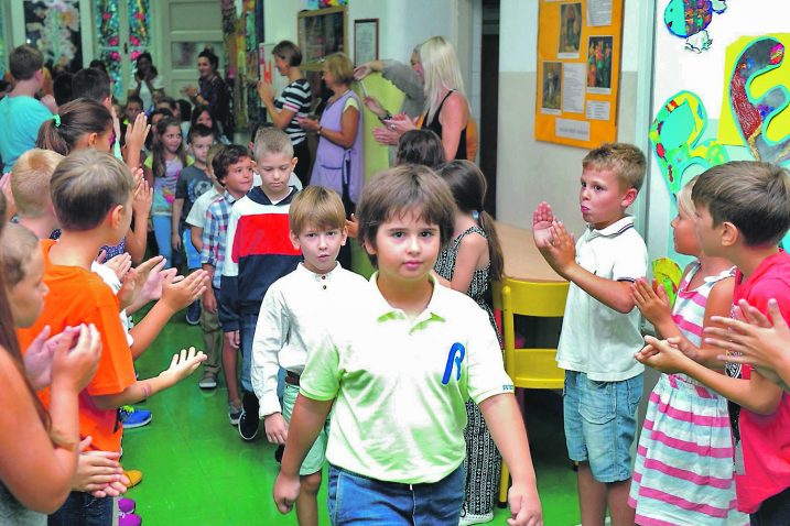Prošlogodišnji prvašići u OŠ San Nicolo / Snimio  Marko GRACIN